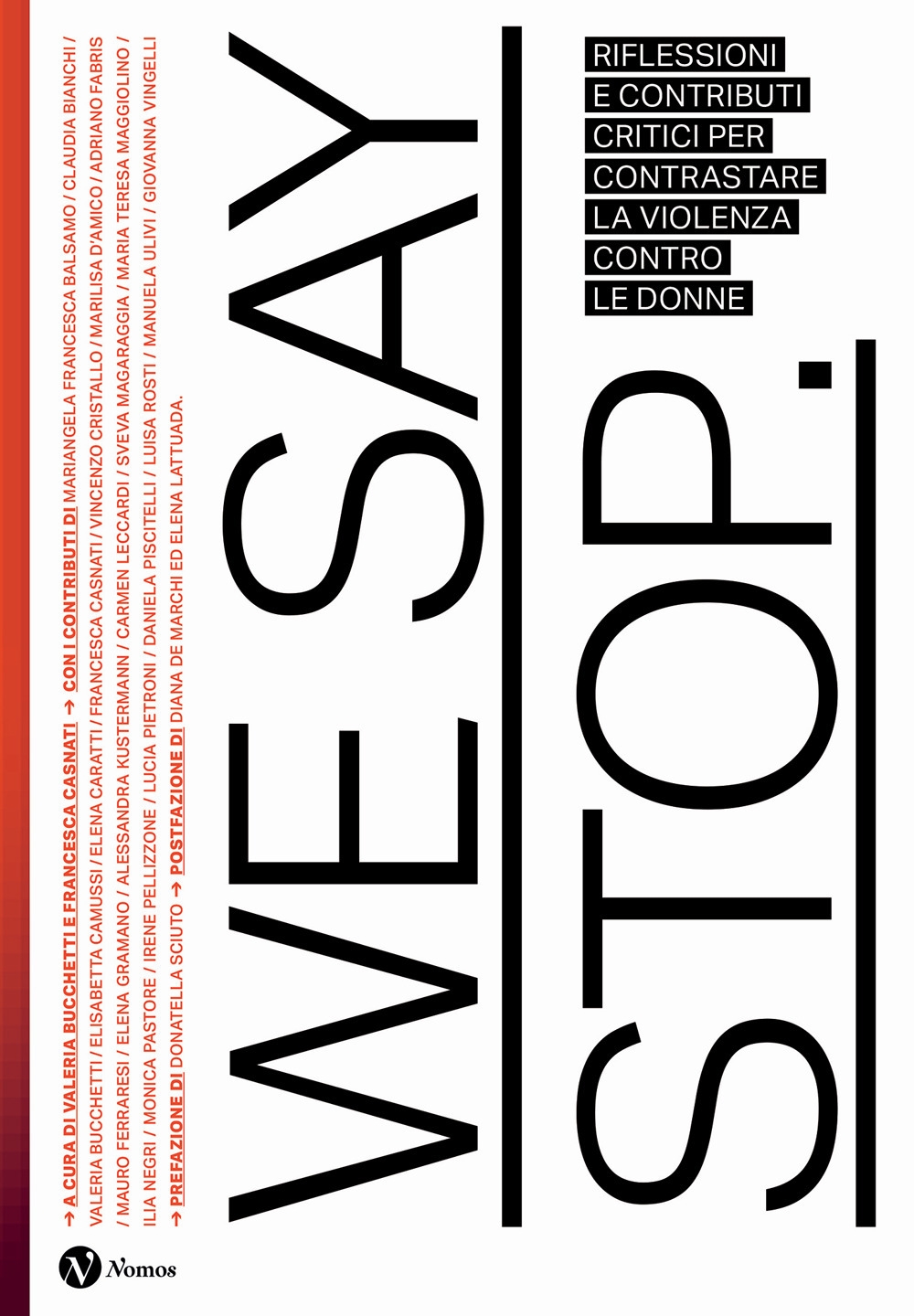 We say stop. Riflessioni e contributi critici per contrastare la violenza contro le donne