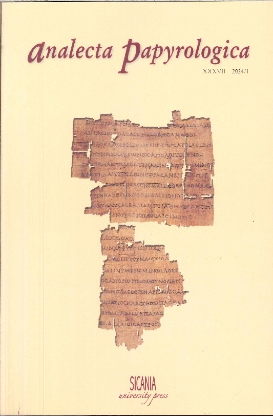 Analecta Papyrologica XXXVII 2024/1