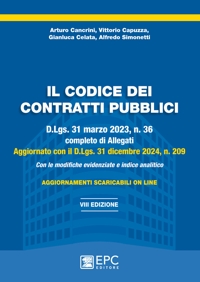 Il codice dei contratti pubblici. D.Lgs. 31 marzo 2023, n. 36 completo di Allegati e aggiornato con il D.Lgs. 31 dicembre 2024, n. 209. Con le modifiche evidenziate e indice analitico. Nuova