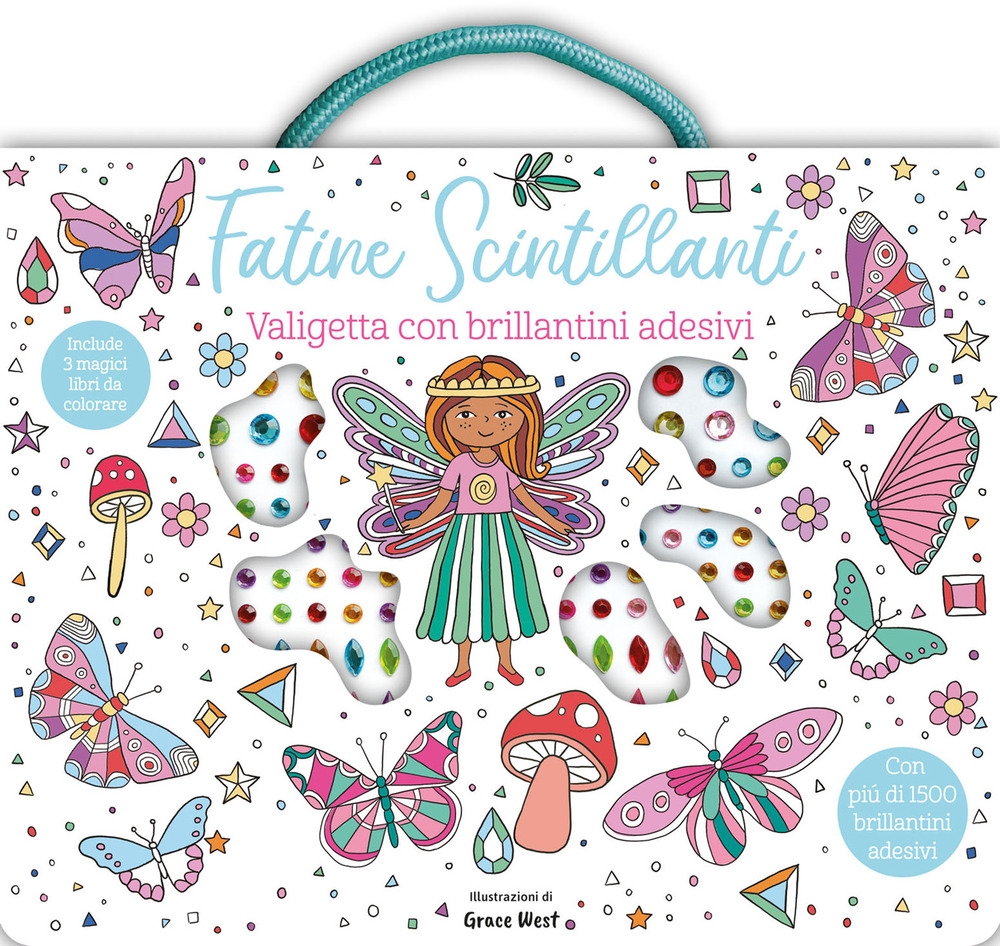 Fatine scintillanti. Valigetta. Con brillantini adesivi