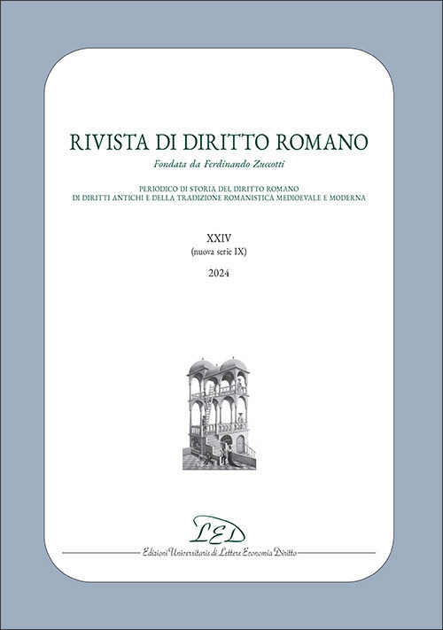 Rivista di diritto romano. Nuova serie (2024). Vol. 24