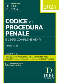 Codice di procedura penale e leggi complementari Pocket 2025. Con aggiornamento codice online