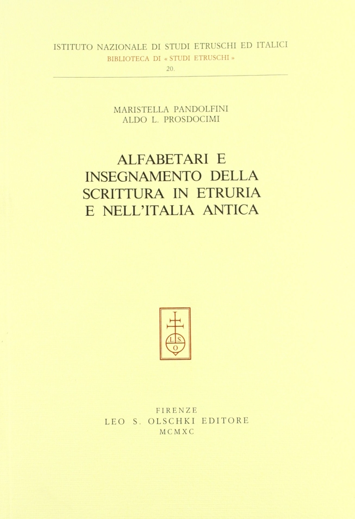 Alfabetari e insegnamento della scrittura in Etruria e nell'Italia antica