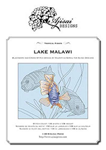Lake Malawi. Blackwork and Cross Stitch Design by Valentina Sardu fro Aljisai De - Afbeelding 1 van 1